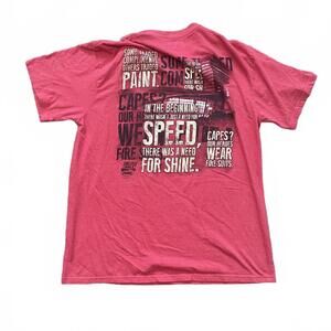 Nascar Racing Quotes Speed Red & Multicolored Men's Sz XL T-Shirt Short Sleeve